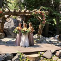 Forest Chapel  Mammoth Lakes  Wedding arch 